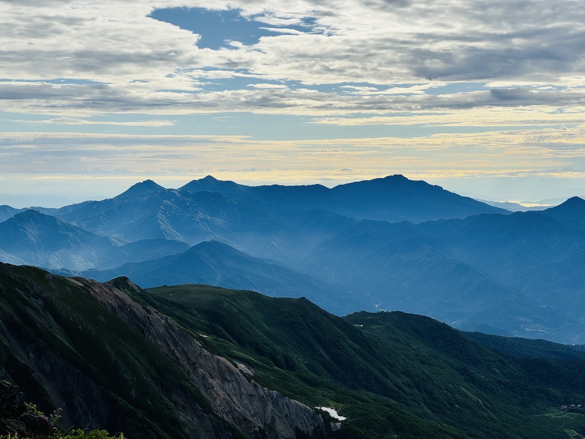 白馬岳、杓子岳、白馬鑓ヶ岳（蓮華温泉から日帰り登山）