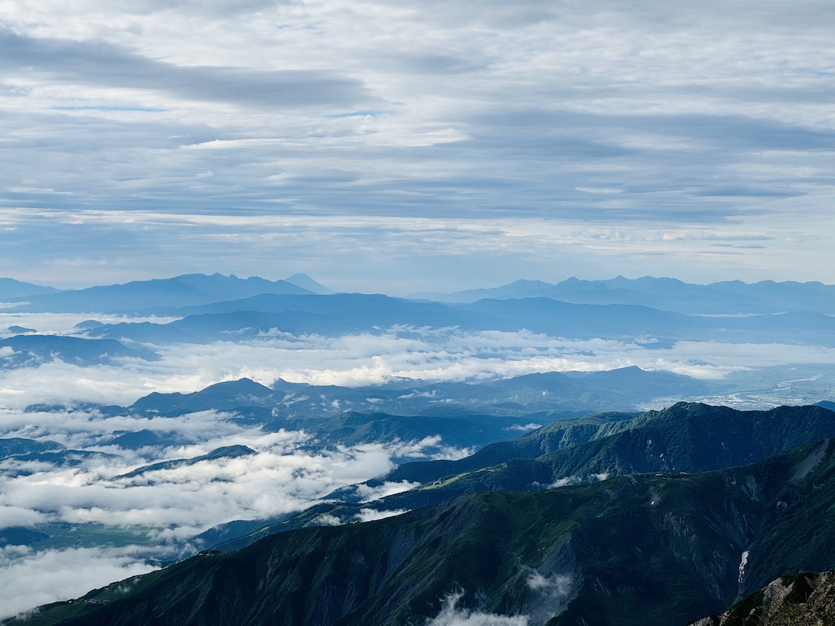 白馬岳、杓子岳、白馬鑓ヶ岳（蓮華温泉から日帰り登山）