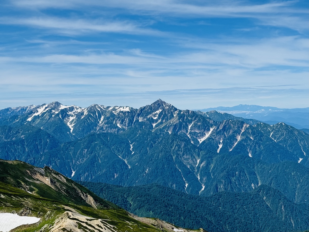 白馬岳、杓子岳、白馬鑓ヶ岳（蓮華温泉から日帰り登山）