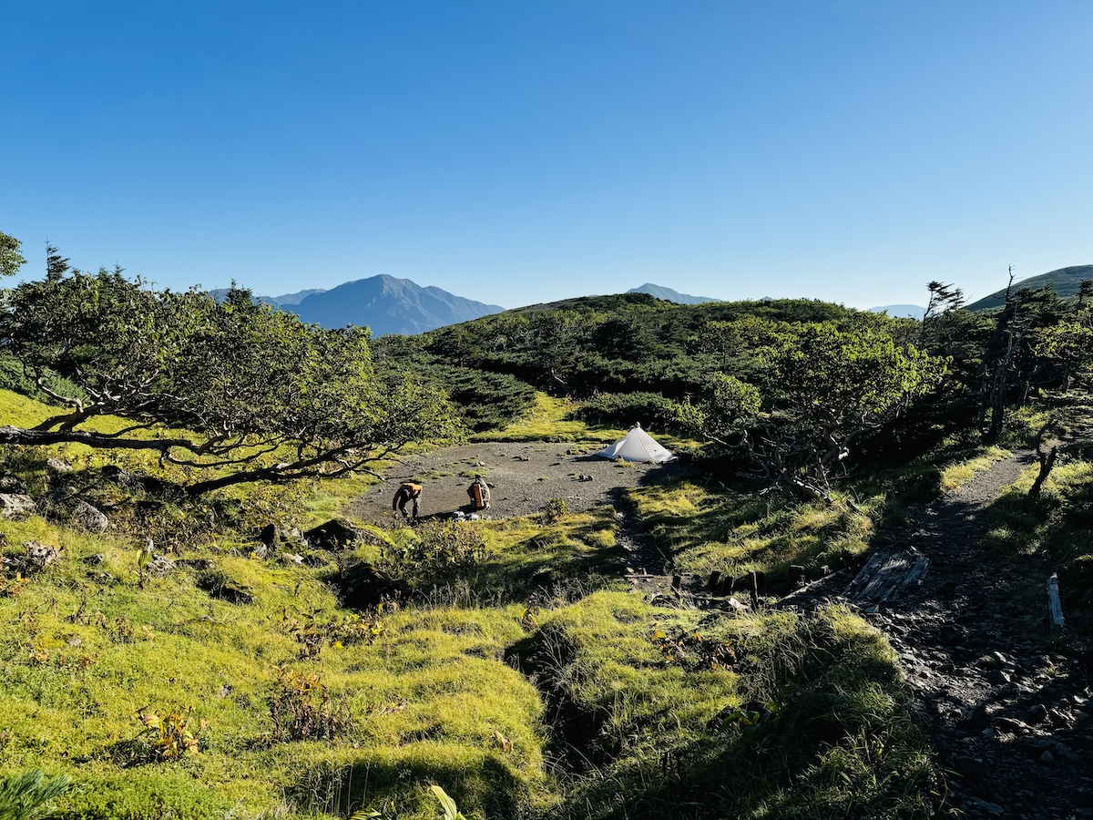 南アルプス3泊4日縦走登山1日目（畑薙ダム〜茶臼岳〜光小屋テント泊）