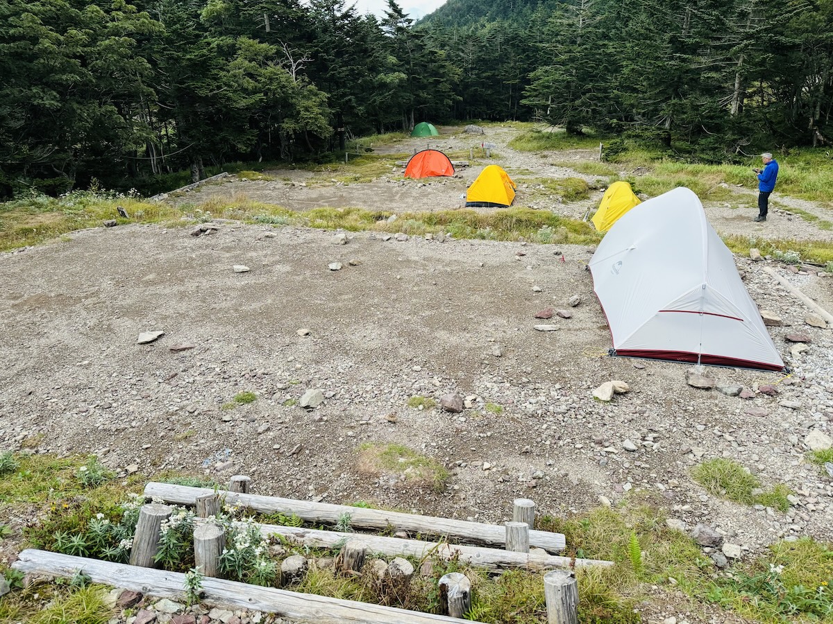 南アルプス3泊4日縦走登山2日目（光小屋〜光岳〜上河内岳〜聖平小屋テント泊）