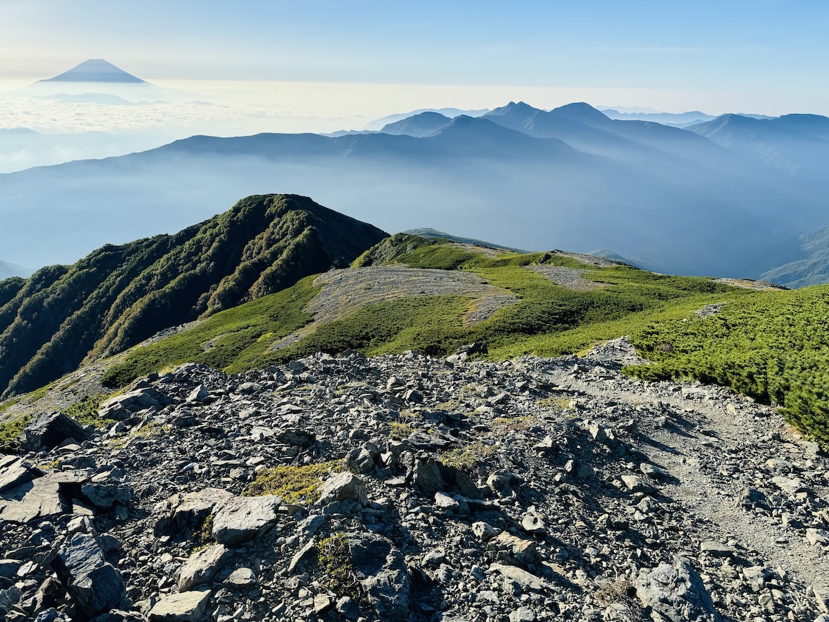 南アルプス3泊4日縦走登山4日目（荒川小屋〜悪沢岳〜椹島へ下山）